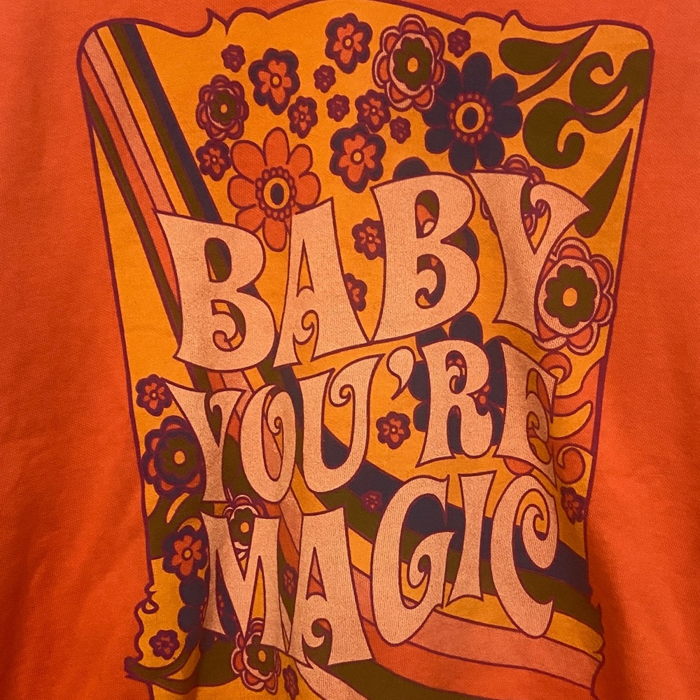Orange Graphic Sweatshirt - Picture 2 of 4